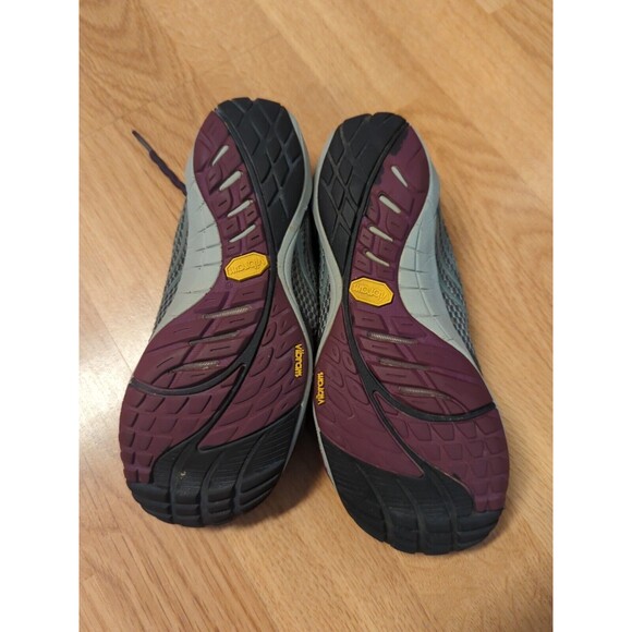 Merrell Pace Glove Dark Shadow Running Shoes Barefoot Vibram Women 5 Gray - Picture 8 of 9